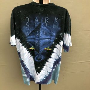 New Pink Floyd The Dark Side of the Moon Rainbow Rustic Tie Dye Men/'s T-Shirt